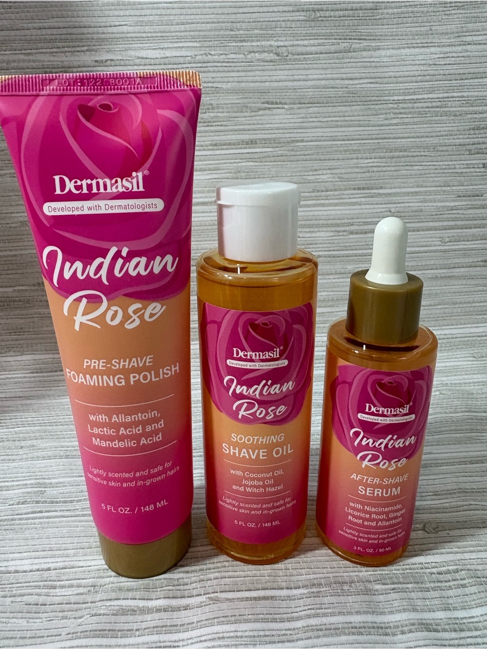 🆕 DERMASIL ✨ Indian rose shave set NWT